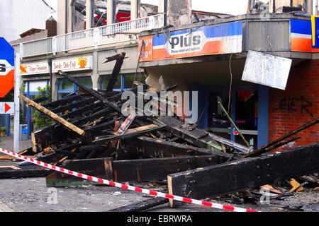 abgebrannten Supermarkt, Deutschland Stockfoto