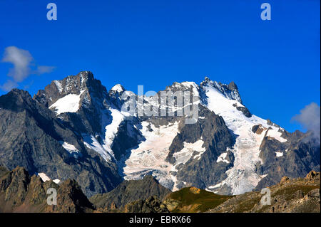 La Meije, Frankreich, Hautes-Alpes, Ecrins Nationalpark, Briancon Stockfoto