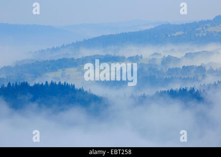 NeuchÔtel Jura mit Chasseral, Ansicht von Creux du Van, Schweiz, Neuchâtel Stockfoto