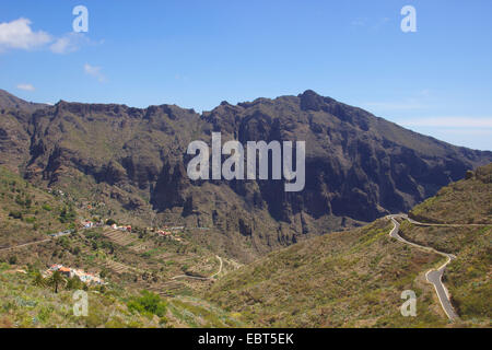 Bergdorf Masca im Teno Gebirge, Kanarische Inseln, Teneriffa Stockfoto