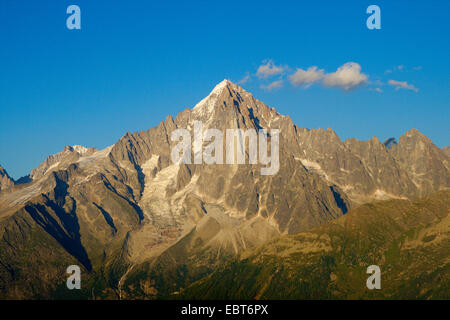 Aiguille Verte von Bel Lachat, Frankreich Stockfoto