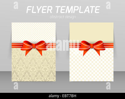 Abstrakte Flyer Template-Design auf Weihnachtsferien Stockfoto