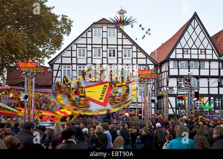 Kirmes in die alte Stadt Soest, Soester, Deutschland, Nordrhein-Westfalen, Sauerland, Soest Stockfoto