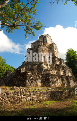 Ruinen in Muyil, Mexiko, Yucatan, Muyil Stockfoto