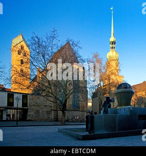 Evangelische Marienkirche und Reinoldikirche, Deutschland, Nordrhein-Westfalen, Ruhrgebiet, Dortmund Stockfoto