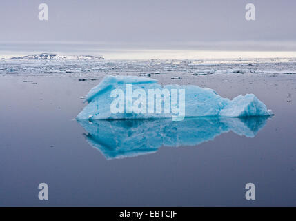 blaue Eisberg, Norwegen, Svalbard Stockfoto