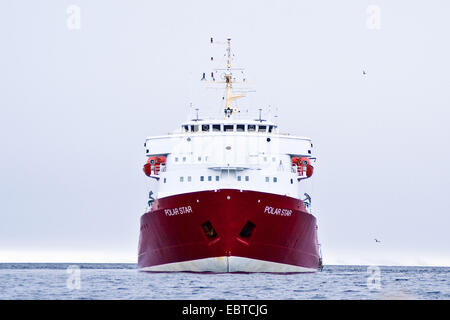 Passagier-Schiff und Eisbrecher "Polarstern", Norwegen, Svalbard Stockfoto