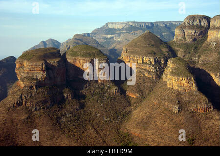 die berühmte Runde Felsen "The Tree Rondavels" im Blyde River Canyon, South Africa, Mpumalanga, Panorama Route, Graskop Stockfoto