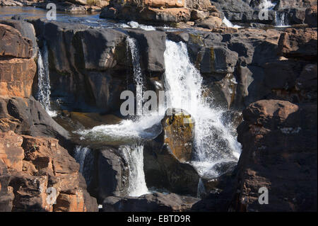 Wasserfall von Treur River Und Sefogane River in der Nähe von Bourke es Luck Potholes, Südafrika, Mpumalanga, Panorama Route, Graskop Stockfoto