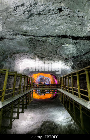 Subterrestrial Salz cathedrale, eine Kirche komplett aus Salz in einem Salzbergwerk, Verfügbare, Nordrhein-Westfalen, Zipaquirß Stockfoto