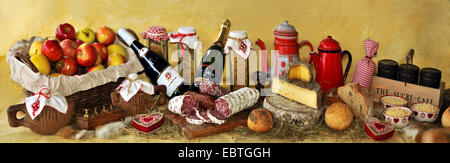 Lebensmittel aus Alpen, Frankreich Stockfoto