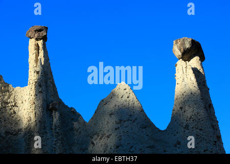 Pyramiden von Euseigne, Schweiz, Wallis Stockfoto