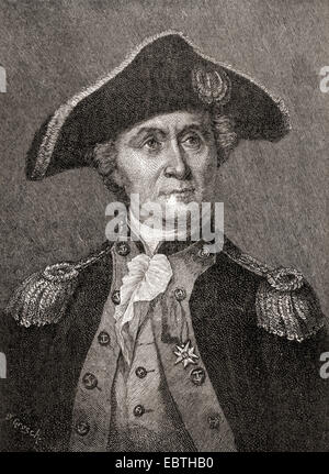 John Paul Jones, 1747 – 1792.   Schottische Seemann und Marine Kämpfer im amerikanischen Unabhängigkeitskrieg. Stockfoto