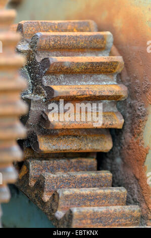 rostige Zahnrad Stockfoto
