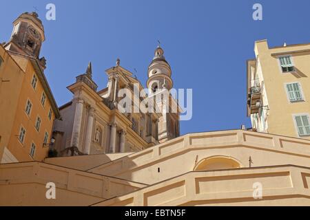 Kirche (St. Michel Archange), Menton, ´ Cote Azur, Frankreich Stockfoto