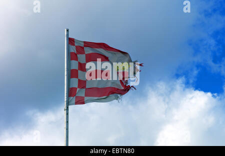 Fransen Flagge Bremen, Germany, Bremen Stockfoto