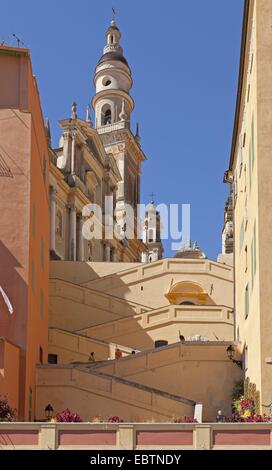 Kirche (St. Michel Archange), Menton, ´ Cote Azur, Frankreich Stockfoto