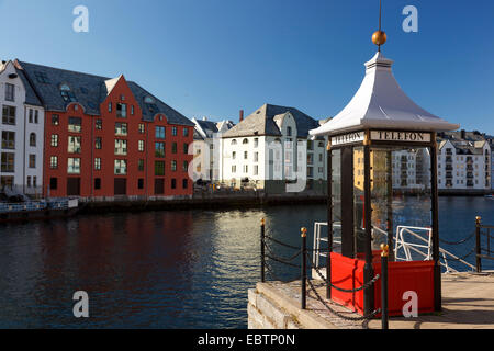 Hafen-Szene Alesund in Norwegen, mehr Og Romsdal, Alesund Stockfoto