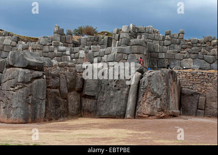 Ruinen von Saqsaywaman, Peru, Cusco Stockfoto