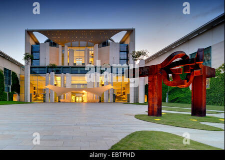 Bundeskanzleramt, Bundeskanzleramt in den Abend, Deutschland, Berlin Stockfoto