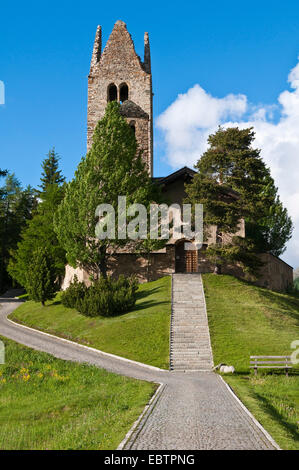 Kirche San Gian, Schweiz, Celerina Stockfoto