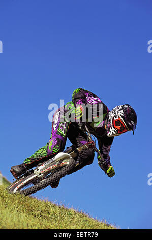 Downhill Mountainbike, Frankreich Stockfoto