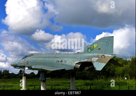 Phantom Fighter auf Luftbasis, Deutschland, Niedersachsen, Wittmund Stockfoto