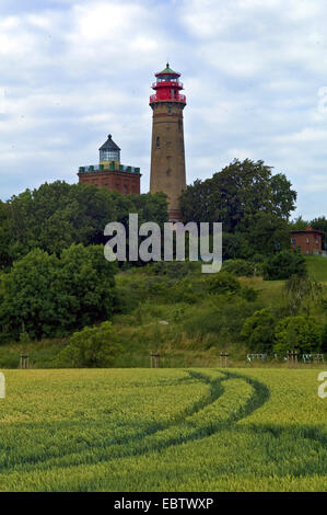 Leuchttürme am Kap Arkona, Kap Arkona, Deutschland, Mecklenburg-Vorpommern, Rügen Stockfoto