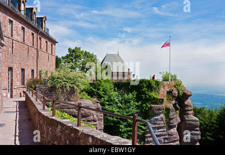 Kloster Mont Sainte-Odile, Frankreich, Bas-Rhin, Elsass, Mont Sainte-Odile Stockfoto