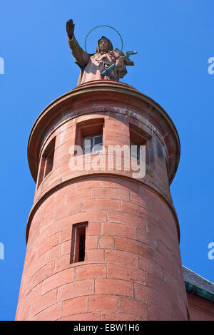 Statue von St. Odile des Elsass, Frankreich, Bas-Rhin, Elsass, Mont Sainte-Odile Stockfoto