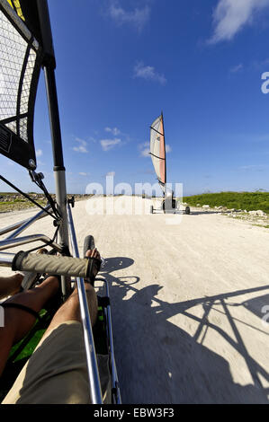 LandSailing auf Bonaire, Bonaire Stockfoto