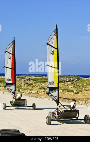 LandSailing auf Bonaire, Bonaire Stockfoto