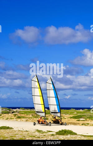 LandSailing auf Bonaire, Bonaire Stockfoto