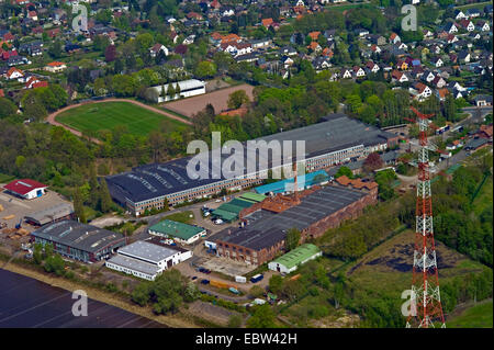 Luftaufnahme des Industriegebiets Farge, Deutschland, Bremen Stockfoto