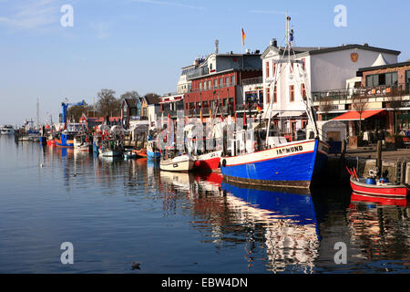 "Alter Strom" Hafen, Deutschland, Mecklenburg-Vorpommern, Warnemünde, Rostock Stockfoto