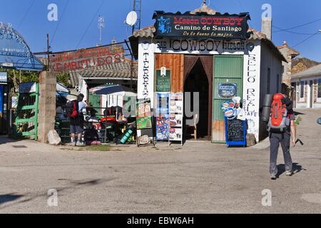 Bar Mes¾n Cowboy, Spanien, Kastilien & Le¾n, Leon, El Ganso Stockfoto