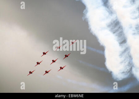 Kunstflug Geschwader in den Himmel, Großbritannien, Schottland Stockfoto