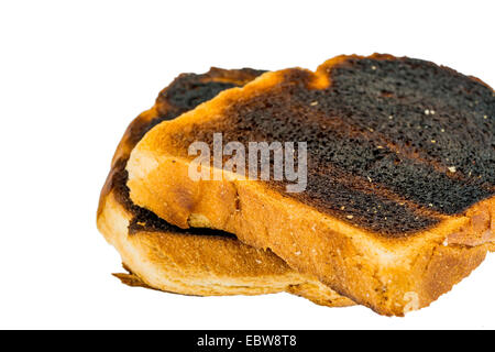 zwei gebrannte Scheibe toast Stockfoto