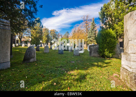 Grabsteine am Zentralfriedhof, Austria, Vienna Stockfoto