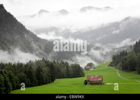 Aufstieg zum Ibereregg, Schweiz, Kanton Zug Stockfoto