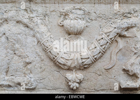 Detail. Tel Kedesh (Kedesh Hügel) Nationalpark. Römischer Tempel Ruinen. Israel Stockfoto