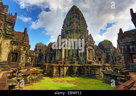 Banteay Samre, Khmer-Tempel in Angkor, Siem Reap, Kambodscha. Stockfoto