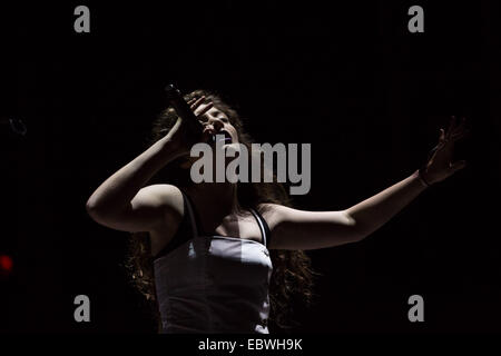 Rock in Rio Lisboa am Parque da Bela Vista - Tag 4 - Auftritte Featuring: Lorde wo: Lissabon, Portugal bei: 31. Mai 2014 Stockfoto