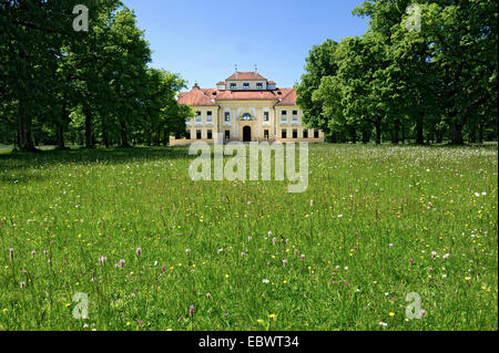 Schloss Lustheim, Ostseite, Schleißheim Schlossanlage, Oberschleißheim, Upper Bavaria, Bavaria, Germany Stockfoto