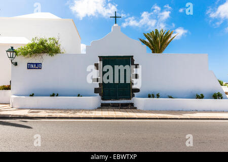 Iglesia de San Roque in Tinajo, Lanzarote, Kanarische Inseln, Spanien Stockfoto