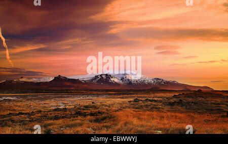 Snaefellsjoekull Nationalpark, Island. Stockfoto