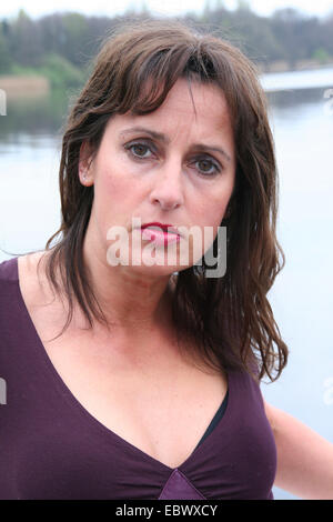 Porträt einer Frau mittleren Alters Stockfoto