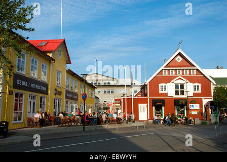 Platz in der Stadt, Island, Reykjavik Stockfoto