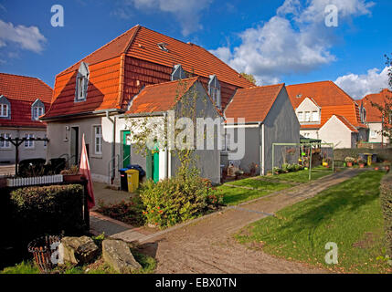 ehemaligen residental Zone der Bergleute, Gelsenkirchen, Ruhrgebiet, Nordrhein-Westfalen, Deutschland Stockfoto