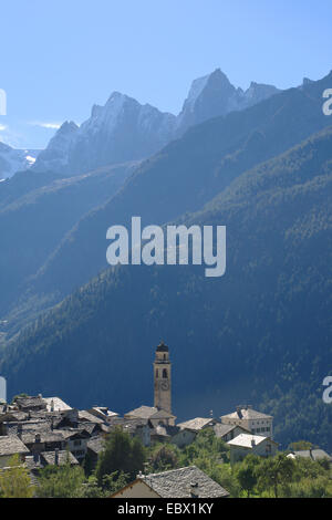 Soglio im Bergell, Schweiz Stockfoto